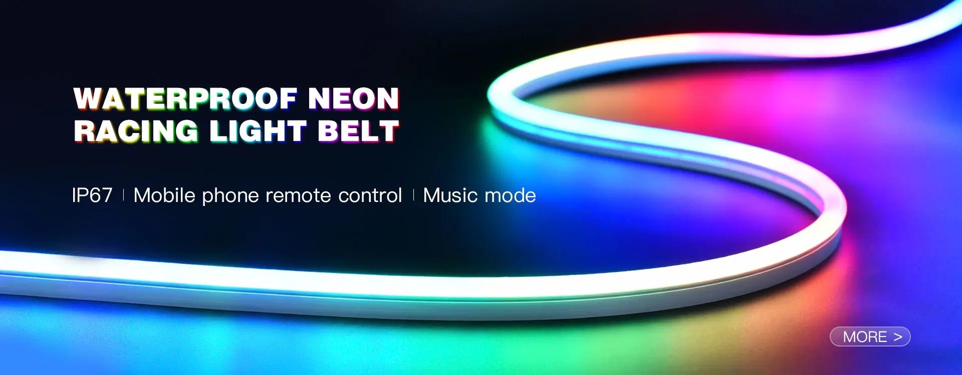 WATERPROOF NEONRACING LIGHT BELT