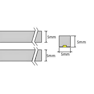 3D Mini LED Strip Light 5mm*5mm 6W/M 24V 352LEDs/M - 1