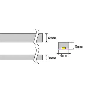 3D Mini LED Strip Light 4mm*3mm 4W/M 24V 320LEDs/M - 1