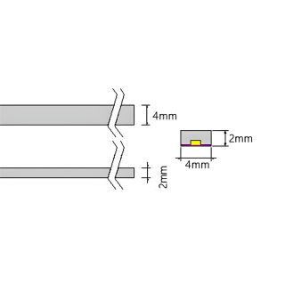 3D Mini LED Strip Light 4mm*2mm 6W/M 24V 512LEDs/M - 1