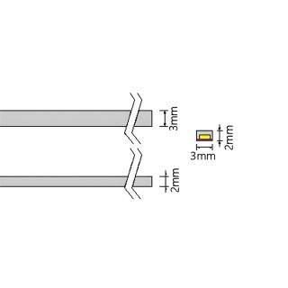 3D Mini LED Strip Light 3mm*2mm 4W/M 24V 352LEDs/M - 1